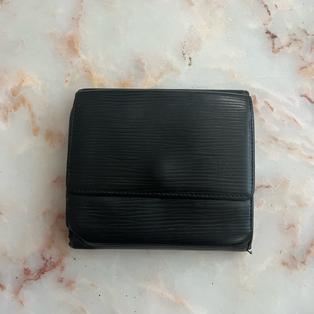Louis Vuitton Epi Black Tassil Leather Elise Bifold Vintage Wallet SP1901 - Picture 2 of 10